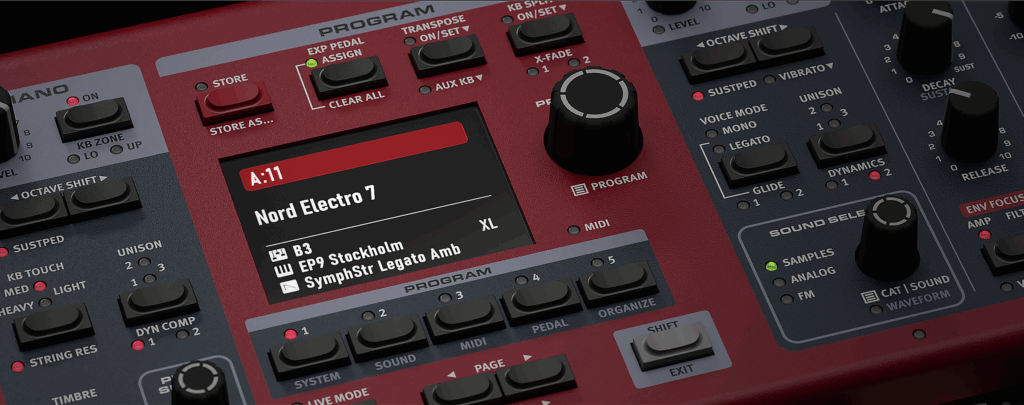 Nord Electro 7 ディスプレイ
